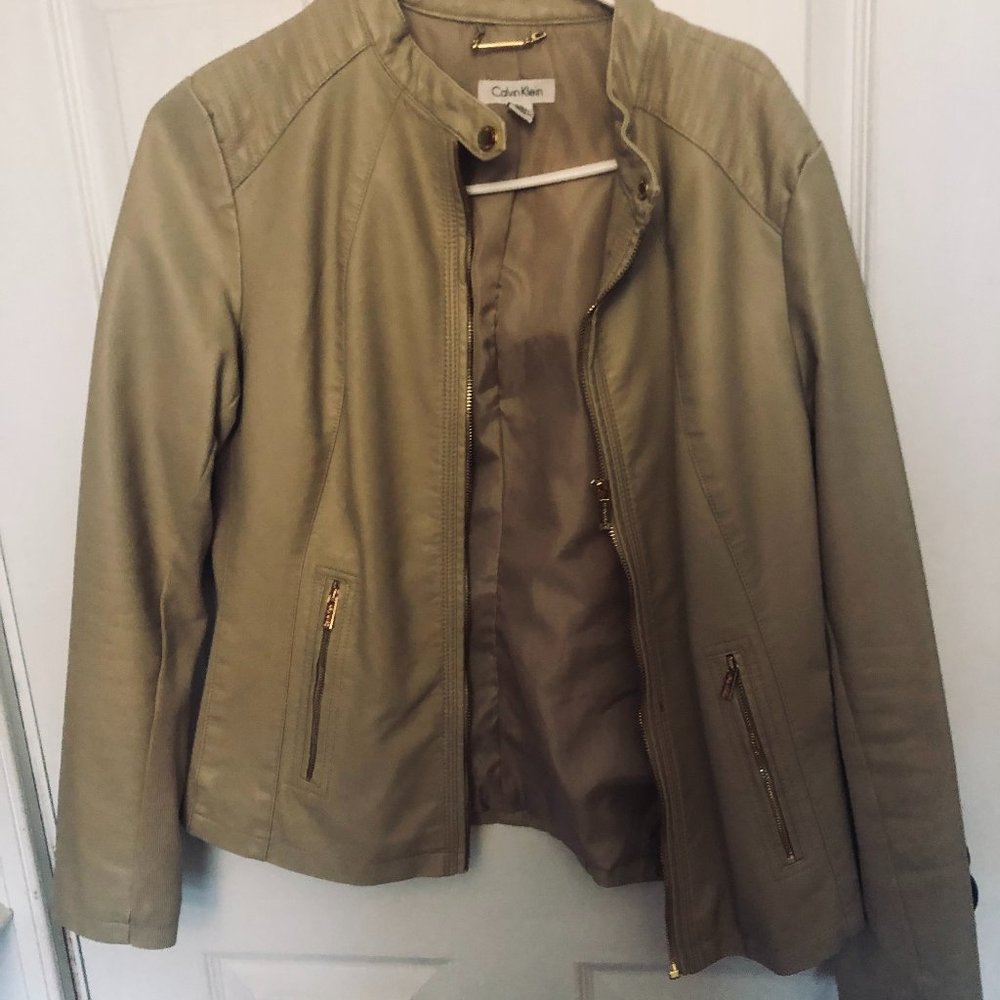 Calvin Klein Faux Leather Jacket